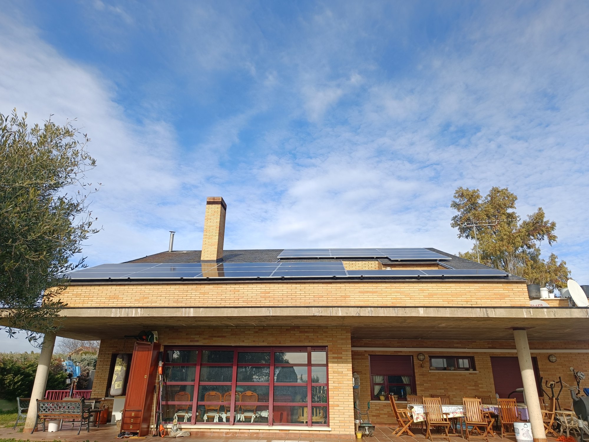 Instalación solar en vivienda unifamiliar